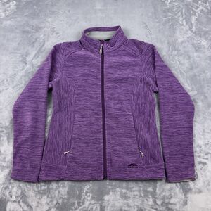 GoLite Jacket Womens Size M Purple Fleece Full Zip Outdoor Polortec